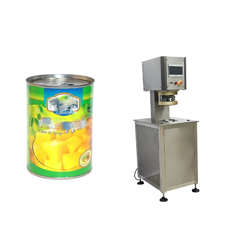 1-Semi-automatic vacuum nitrogen filling can sealing machine Yellow peach can sealing machine Easy-pull can sealing machine (1)