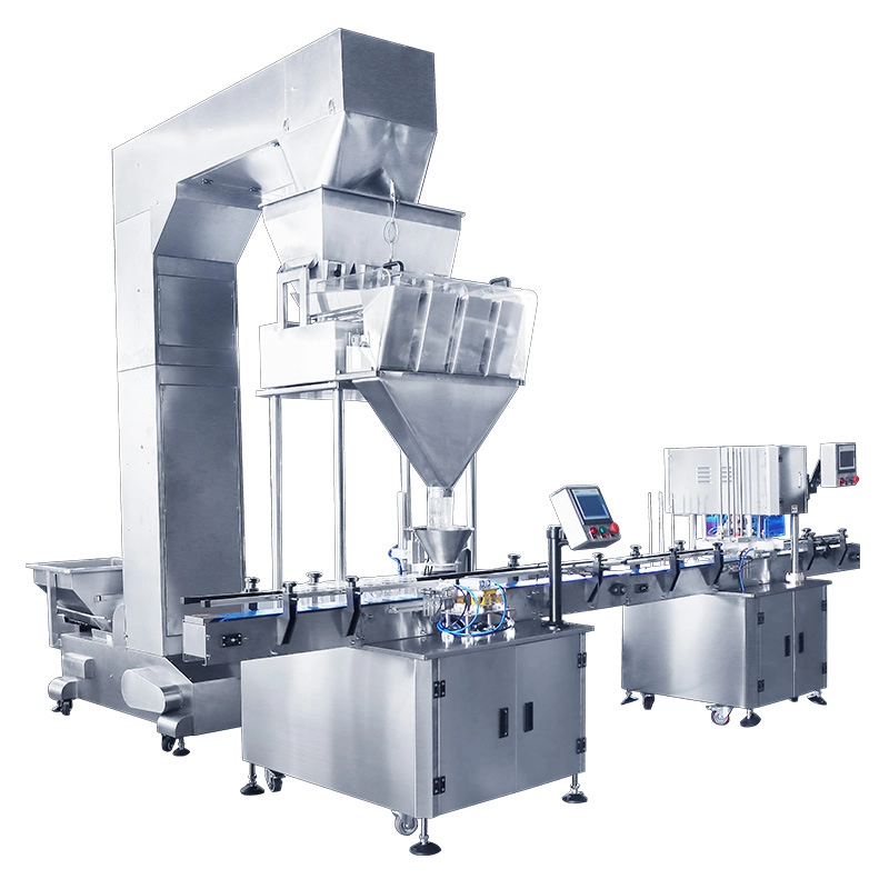 5-Fully automatic quantitative filling rice bottle packaging machine Granular grain large packaging machine Rice packaging production line (1)