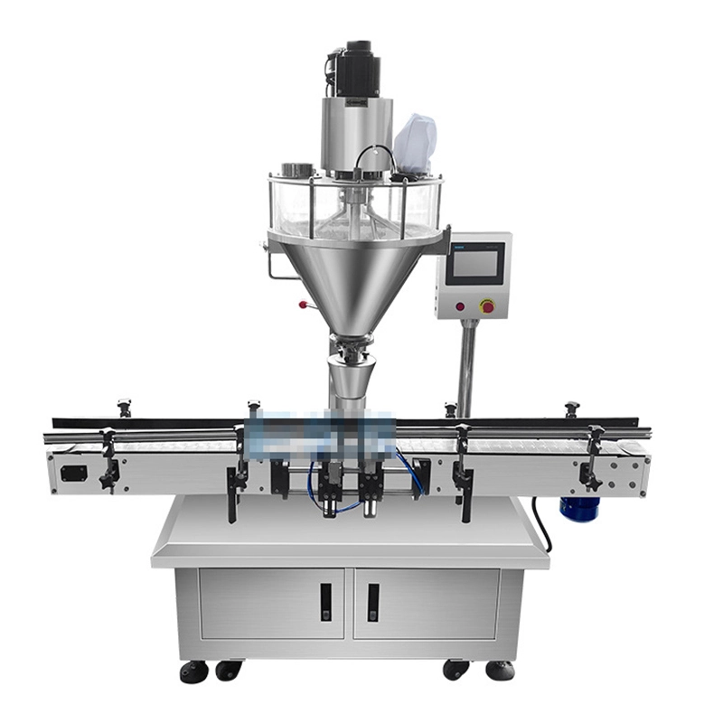 7-Glass bottle fruit and vegetable powder canning machine Fully automatic quantitative single head tomato powder potato powder filling machine (1)