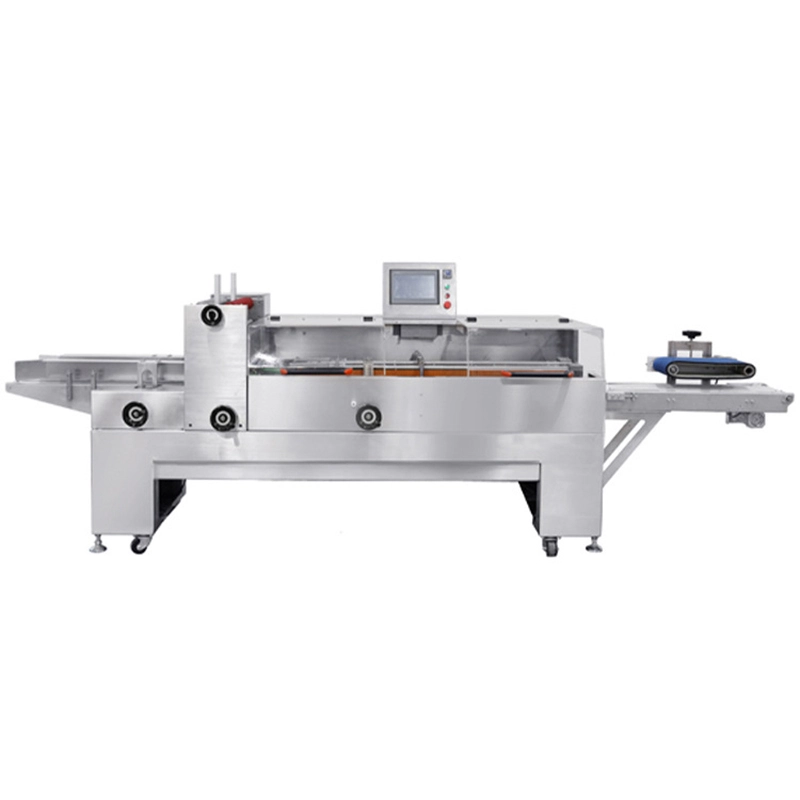 8-Fully automatic plastic wrap packaging machine high speed packaging machine film fruit vegetable meat heat shrink film efficient (1)